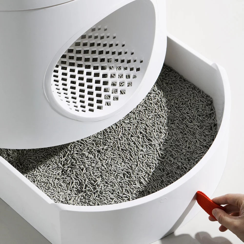 Design Cat Litter Box Castle 2-in-1
