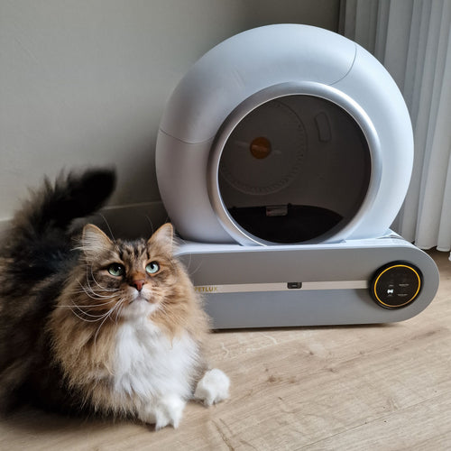 Royaume de la Beauté Automatische Kattenbak - Voor grote kat - Beige - 70 liter Royaume de la Beauté Automatische Kattenbak - Voor grote kat - Beige - 70 liter