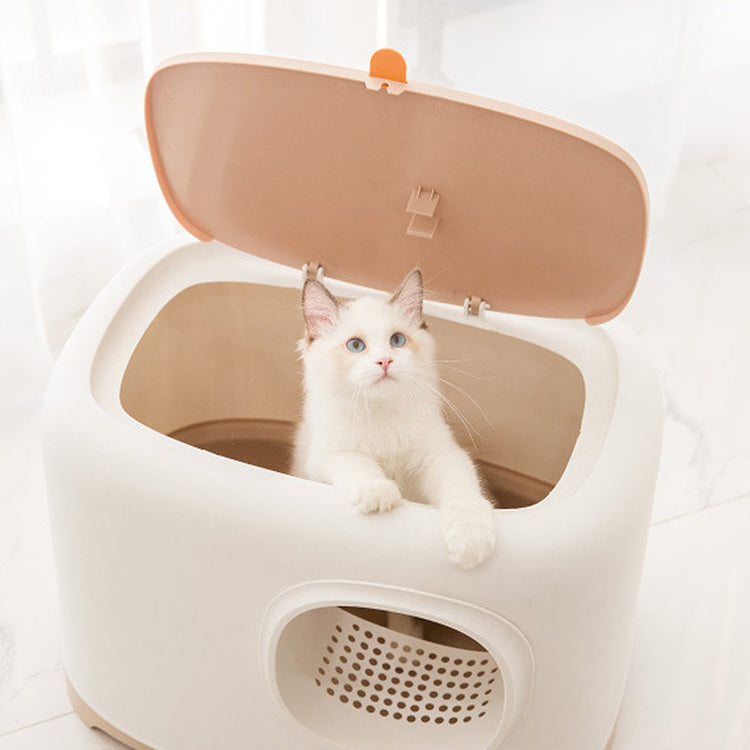 Design litter box with lid