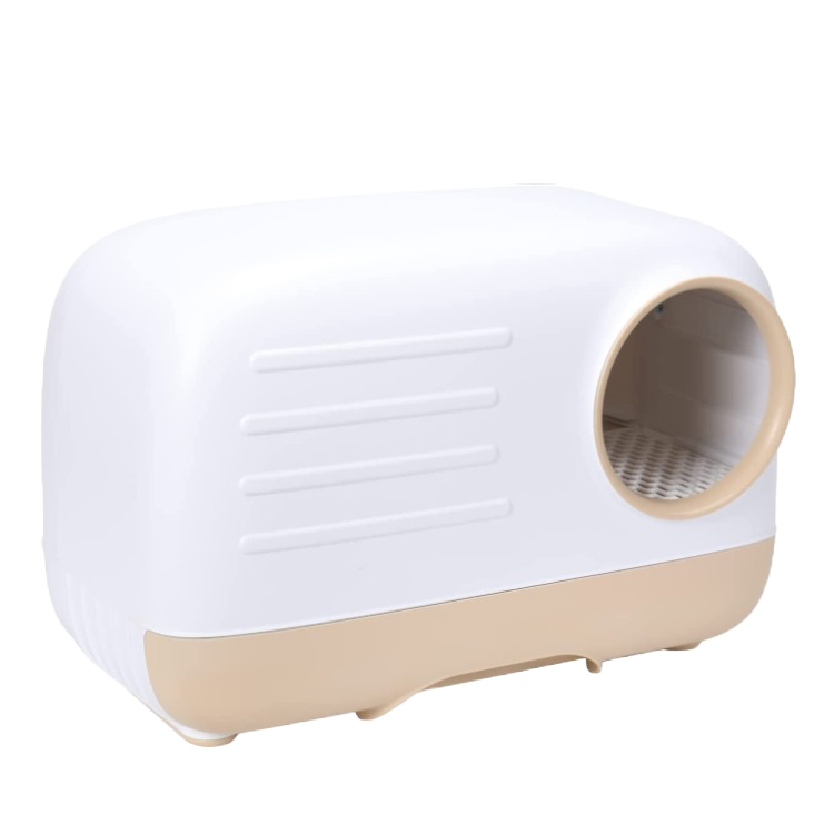 Bac à litière XL - Tunnel avec filtre anti-odeurs et tiroir - Bac à litière  Design